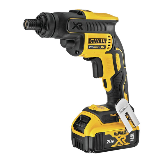 DeWalt DCF624 Guide D'utilisation