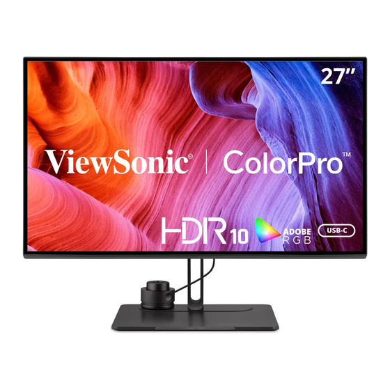 ViewSonic VP2786a-4K Manuel Utilisateur