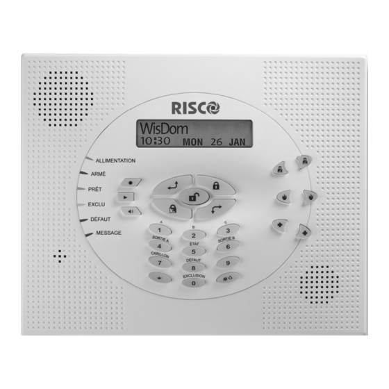 RISCO Group WisDom Manuel D'installation Et De Programmation