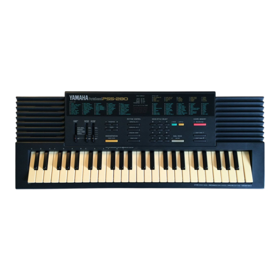 Yamaha PortaSound PSS-280 Mode D'emploi