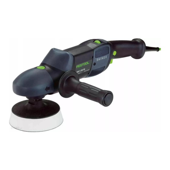 Festool SHINEX RAP 150-14 FE Guide D'utilisation