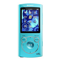 Sony WALKMAN NWZ-S764 Mode D'emploi