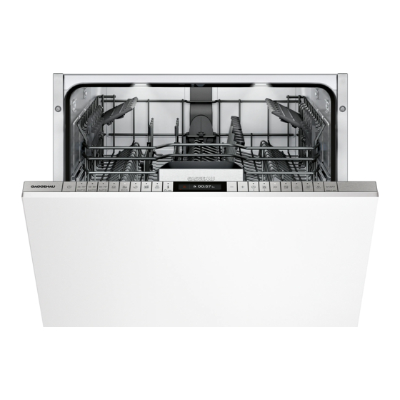 Gaggenau DF480160F Manuel D'utilisation