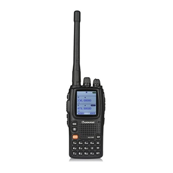 Wouxun KG-UV9D Manuel D'utilisation