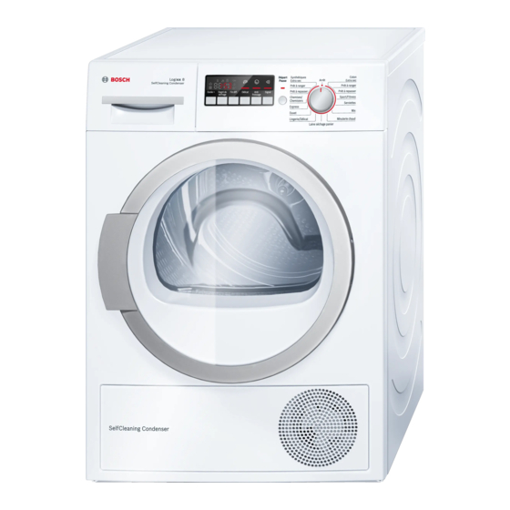 Bosch WTW86430FF Mode D'emploi