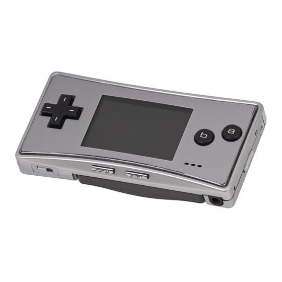 Nintendo Game Boy Micro Mode D'emploi