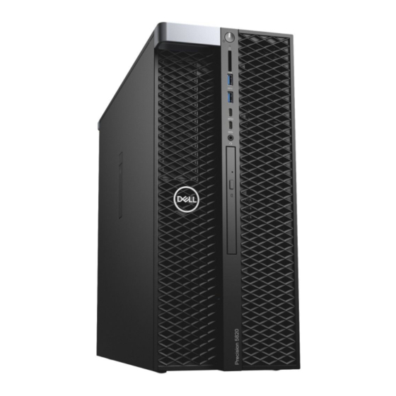 Dell Precision 5820 Manuel Du Propriétaire