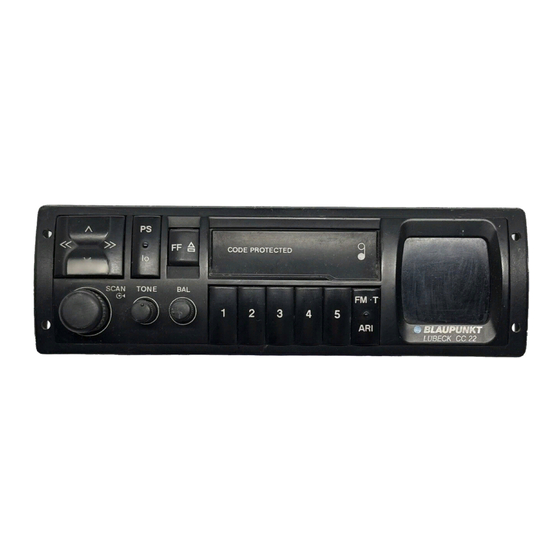 Blaupunkt Boston CC 22 Mode D'emploi