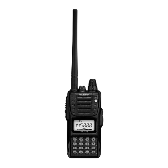 Yaesu VX-170E Notice D'emploi