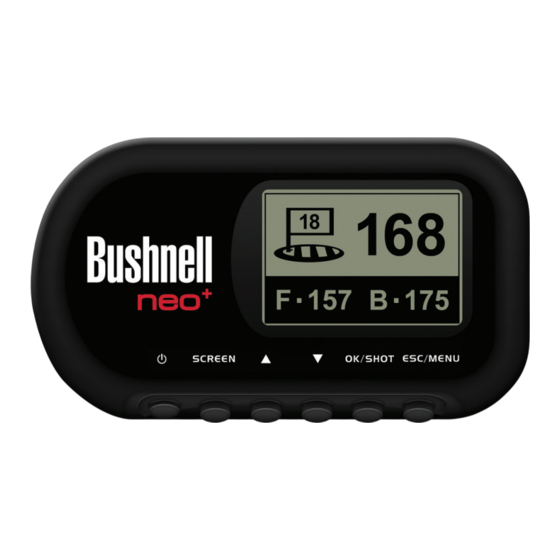 Bushnell Neo+ Manuel D'utilisation