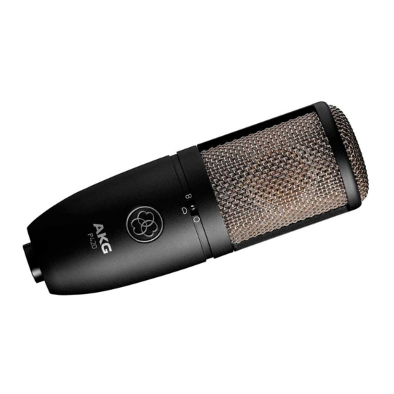 Harman AKG P420 Mode D'emploi