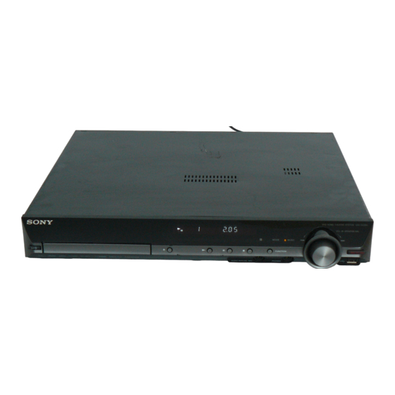 Sony DAV-DZ280 Guide D'installation Rapide