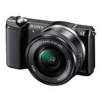 Sony ILCE-5000 Manuel D'aide