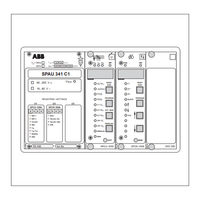 ABB SPAU 341 C Manuel D'utilisation Et Description Technique