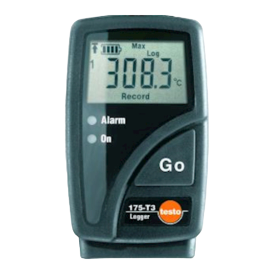 TESTO 175-T3 Mode D'emploi