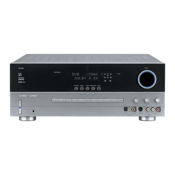 Harman Kardon AVR 230 Mode D'emploi