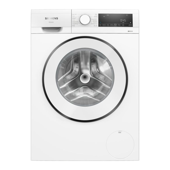 Siemens WG44G00PFG Manuel D'utilisation Et Notice D'installation