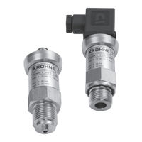 KROHNE OPTIBAR P 1010 C Notice Technique