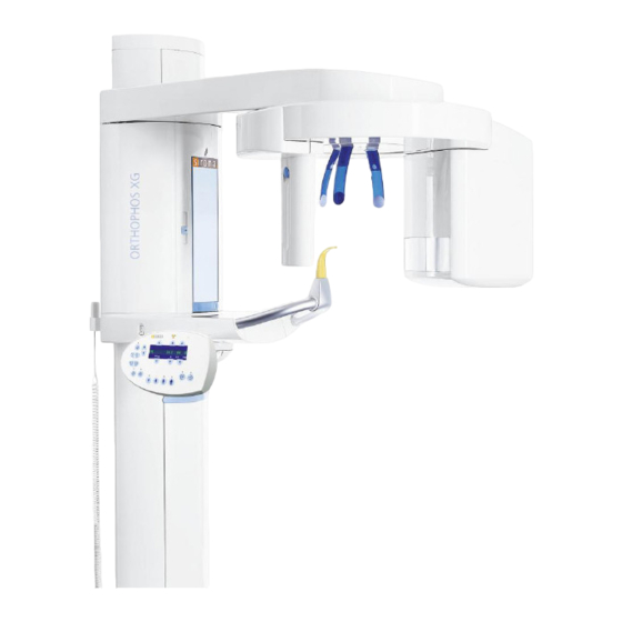 Sirona ORTHOPHOS XG 3 Notice D'utilisation