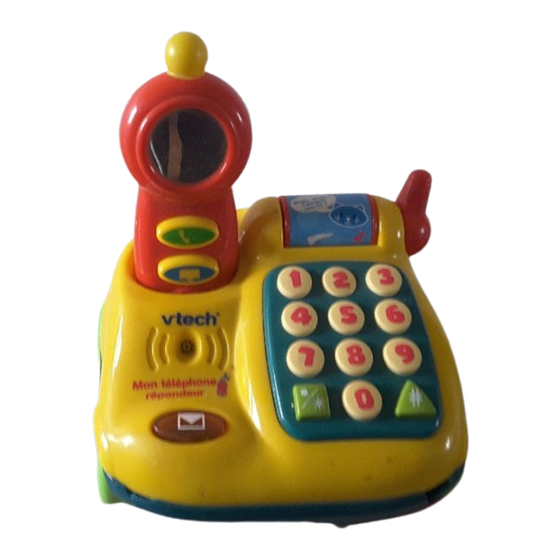 VTech Mon téléphone répondeur Manuel D'utilisation