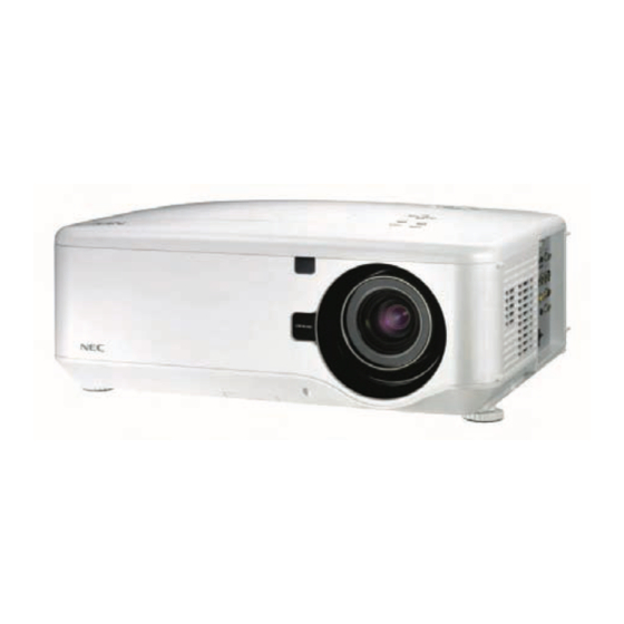 NEC NP4100 Manuel De L'utilisateur