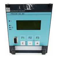 Endress+Hauser procom DZL 363 Manuel De Mise En Service