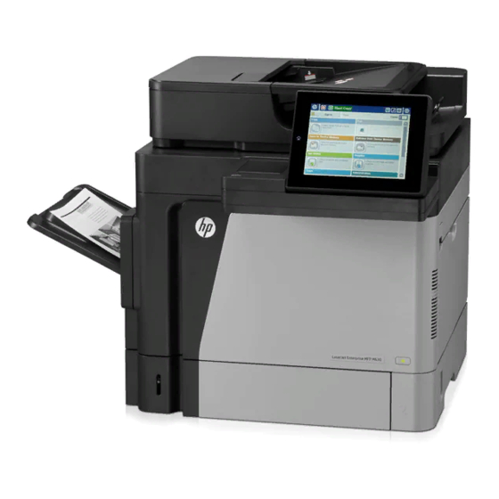 HP LaserJet Enterprise MFP M630 Serie Guide D'installation