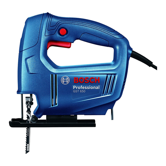 Bosch GST 650 Professional Notice Originale