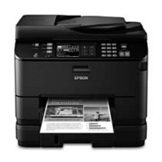 Epson WorkForce Pro WP-4540 Guide Rapide