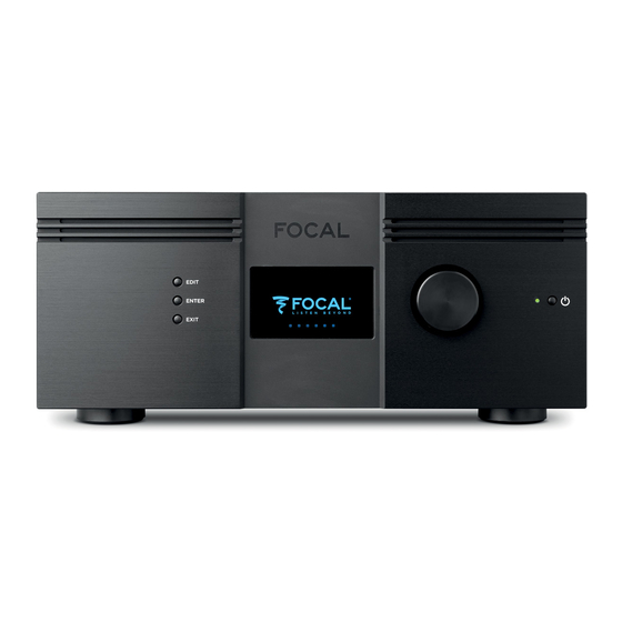 Focal ASTRAL 16 Manuel D'utilisation