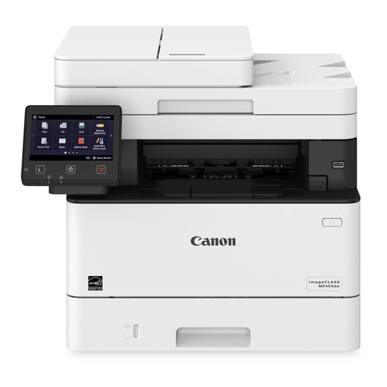 Canon MF455dw Guide De Configuration