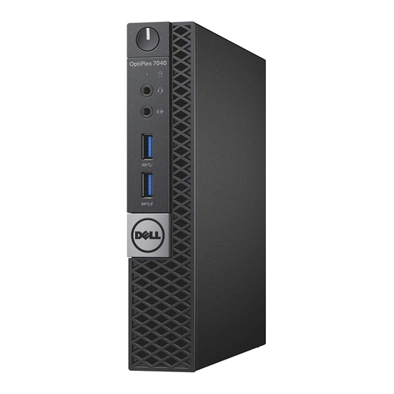 Dell OptiPlex 7040-Mini-tour Manuel Du Propriétaire