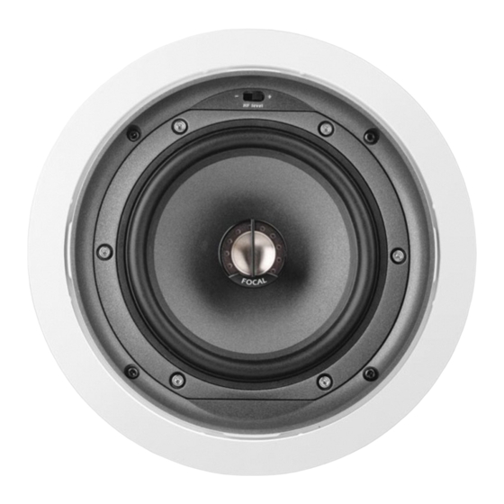 Focal Chorus V IW 706 V Manuel D'utilisation