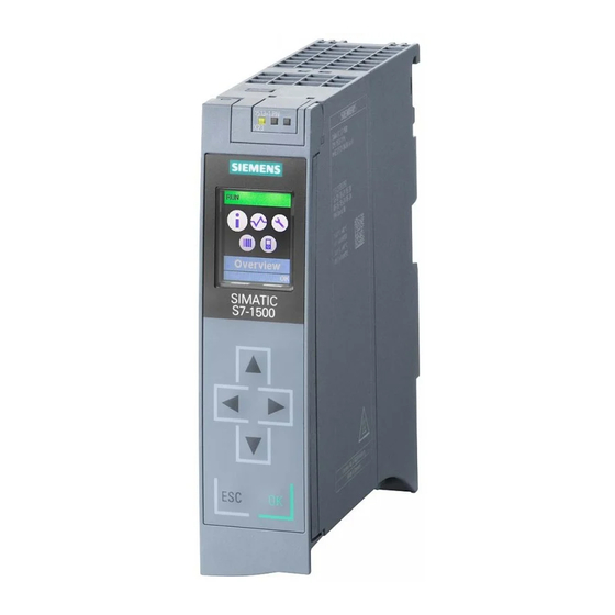 Siemens SIMATIC S7-1500 Manuel