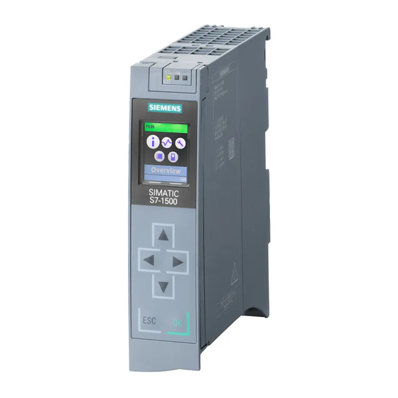 Siemens SIMATIC S7-1500 Manuel