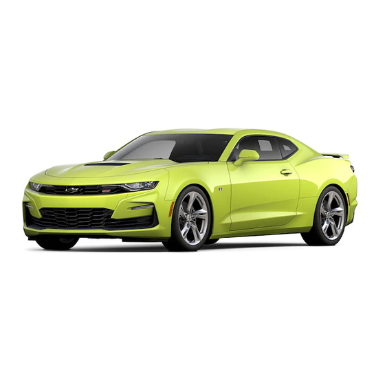 Chevrolet CAMARO 2021 Guide Du Propriétaire