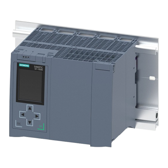 Siemens SIMATIC S7-1500 Manuel De L'appareil