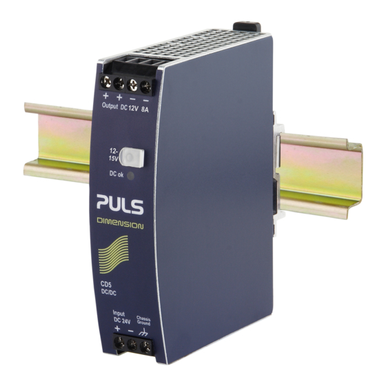 Puls CD5.121 Manuel D'installation