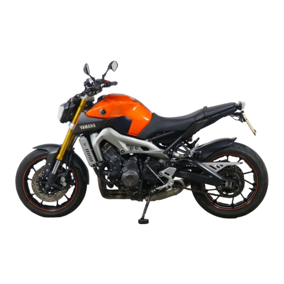 Yamaha MT09 Manuel Du Propriétaire