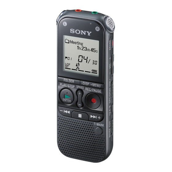 Sony ICD-AX412F Mode D'emploi