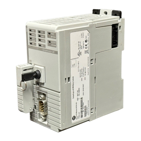 Rockwell Automation Allen-Bradley Automates CompactLogix 1768 Manuel Utilisateur