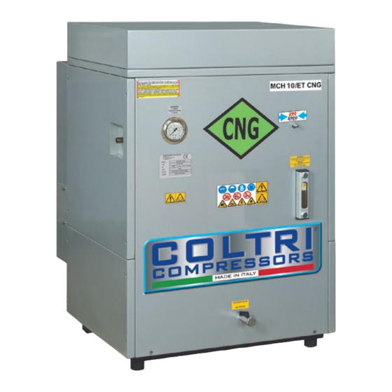 Coltri Compressors MCH CNG Série Manuel D'utilisation