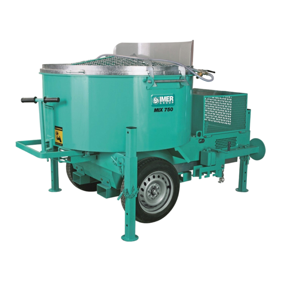 IMER MIX 750 E Manuels