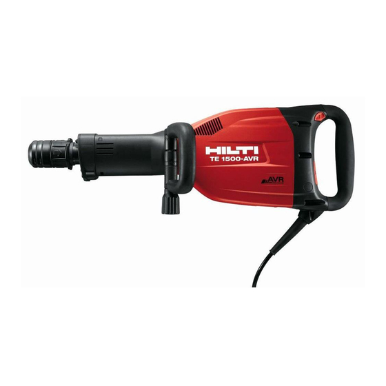 Hilti TE 1500-AVR Mode D'emploi