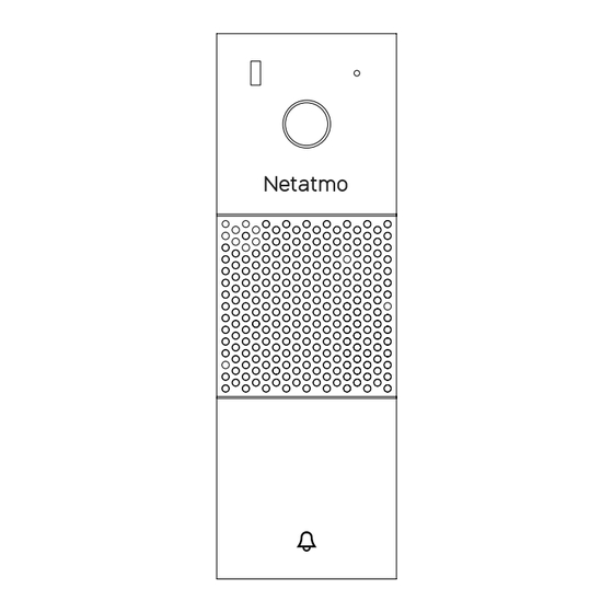 Netatmo Smart Video Doorbell Guide De L'utilisateur