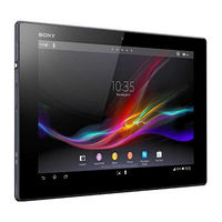 Sony Xperia Tablet Z Guide De L'utilisateur