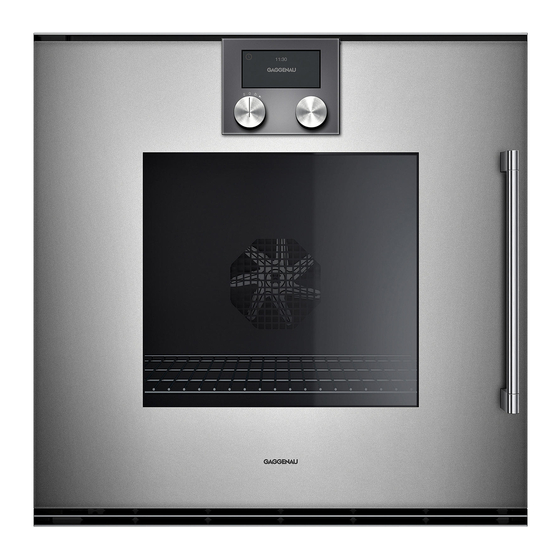 Gaggenau BO 220 Notice D'utilisation