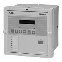 ABB REM 610 Manuel De Référence Technique