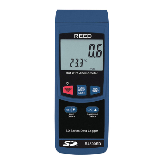 REED INSTRUMENTS R4500SD Manuel D'utilisation