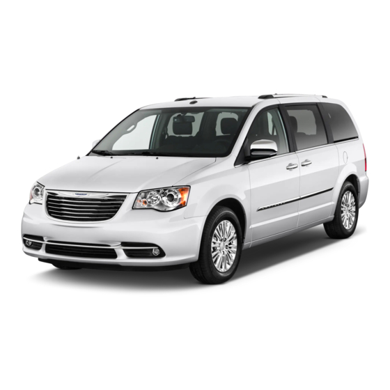 Chrysler Town & Country 2016 Guide De L'automobiliste